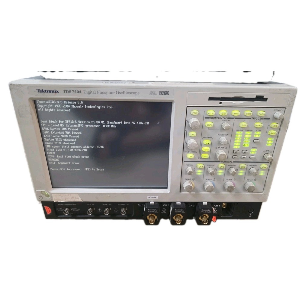 Tektronix TDS 7404 Digital Phosphor Oscilloscope 4 GHz 20 GS/s DPO 3 TCA-BNC Ada